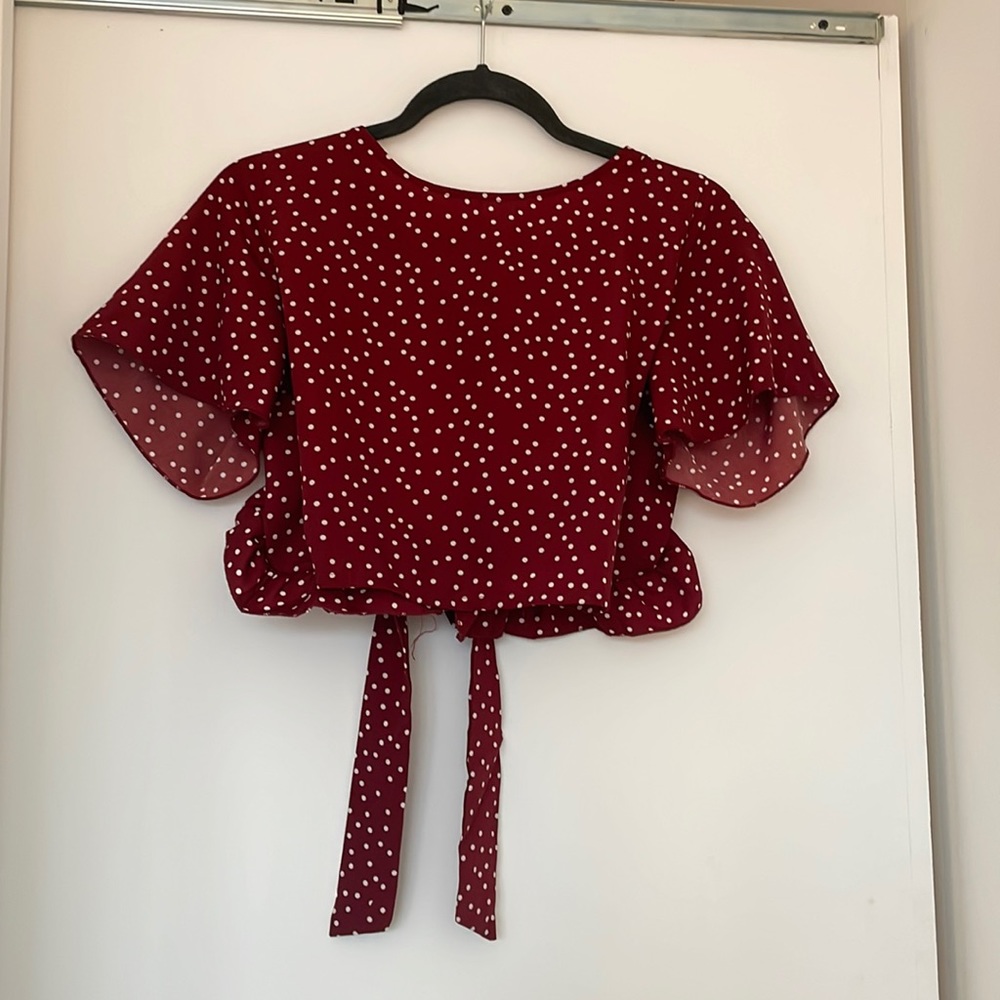 Open back shirt